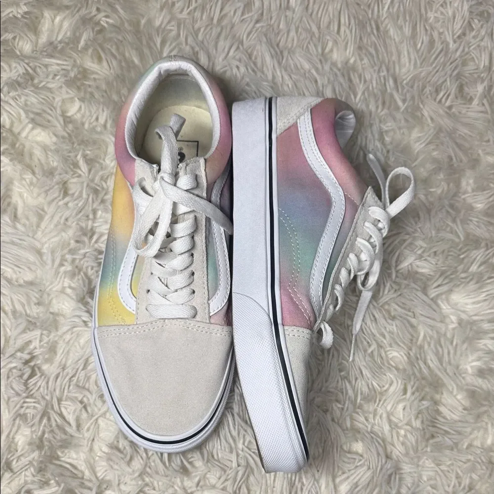 Men's Old School Pastel Rainbow Sneakers